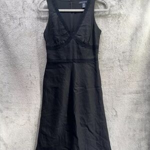 Banana Republic Black Sleeveless V-Neck Mini Dress